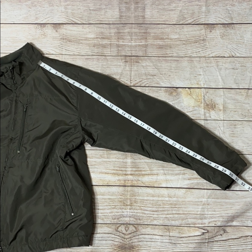 Eddie Bauer Army Green Fleece Lined Jacket - Picture 7 of 7